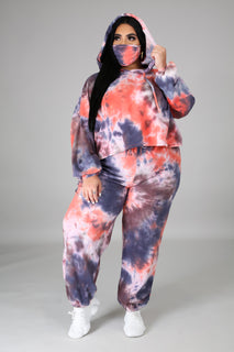 Multi-print 3piece Jogging Suit