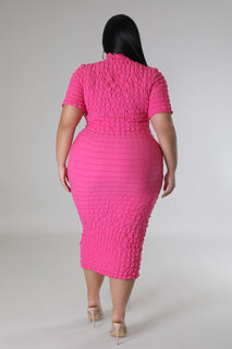 Poppin Fuschia Plus Size Dress !!