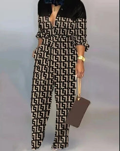 Elegant Belted Jumpsuit (Preorder 2 weeks)