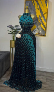 O-neck Mermaid Maxi dress