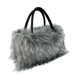 Woman Faux Mink Shoulder bag medium