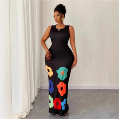 Summer Round Neck Maxi dress