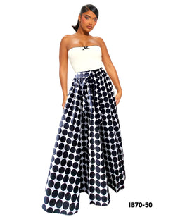 Poka Dot Maxi skirt