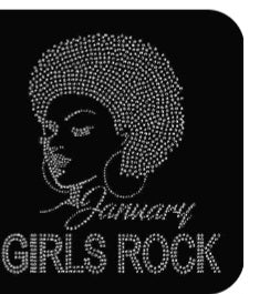 January Girls Rock Bling Tshirts