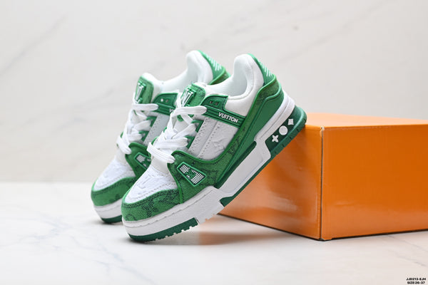 green-and-white