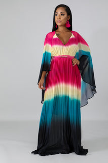 Pleated Maxi Dress